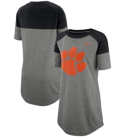 Nike Dresses & Skirts - Nike Clemson Tigers French Terry Dress Women's Size Small Heathered Charcoal